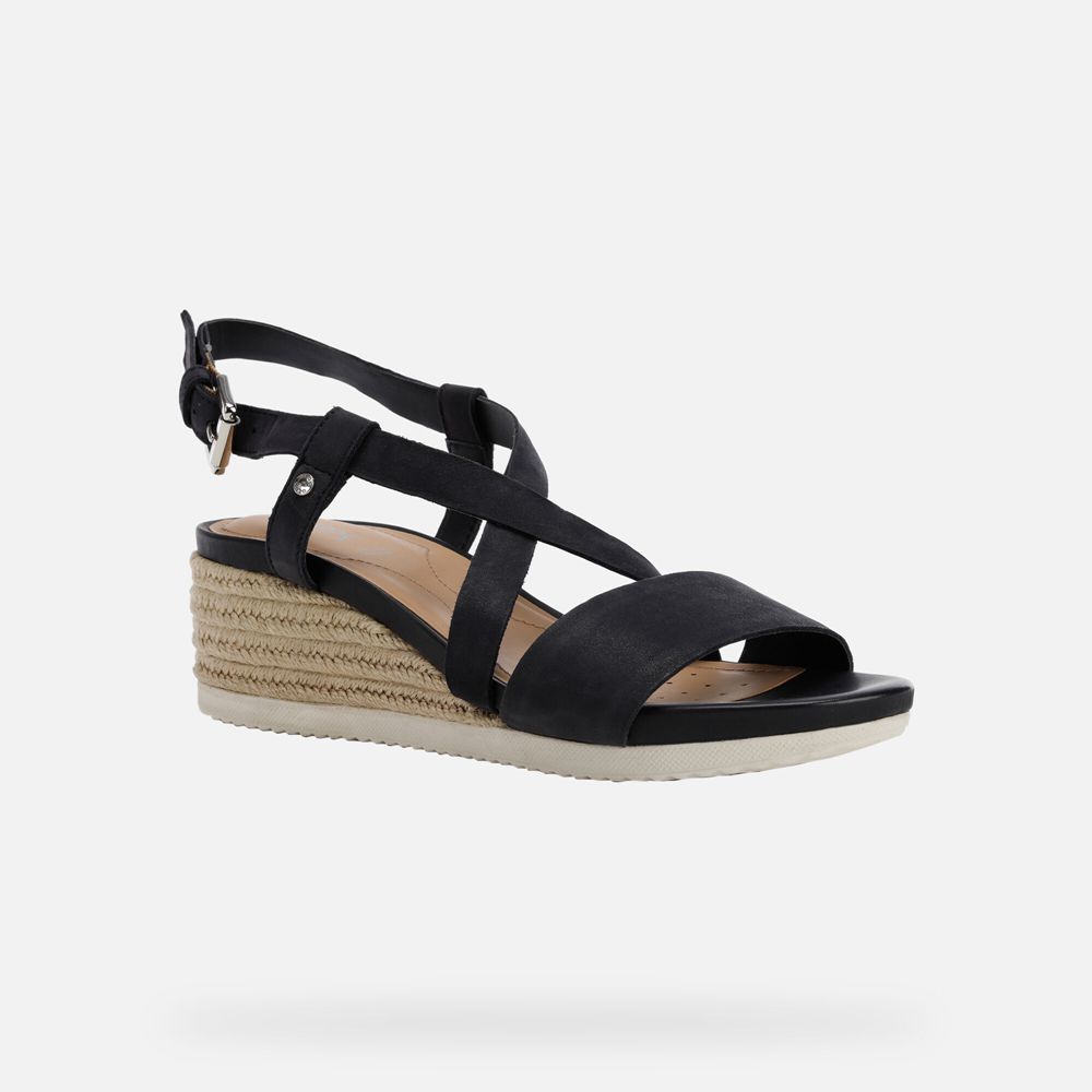 Geox Bayan Sandalet Lacivert - Ischia Corda - KIH-798105